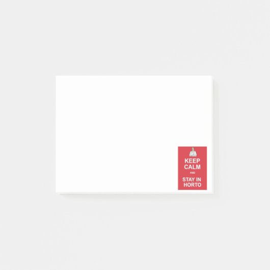 Post-it® Restez calme et restez à cheval (Devant)