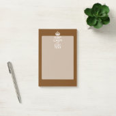 Post-it® Restez calme et votre texte Brown (Bureau)