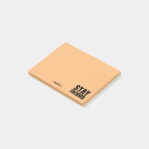 Post-it® Restez focalisé Motivational Phrase avec la typogr