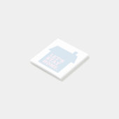 Post-it® Restons à la maison Bleu (Incliné)