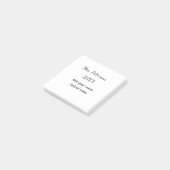 Post-it® Retour à l'école ajouter nom de l'enseignant année (Incliné)