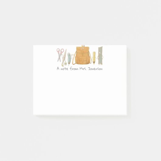 Post-it® Retour à l'école amis (Devant)