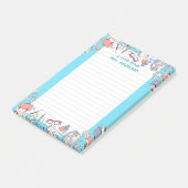 Post-it® Retour à l'école bleu (Incliné)