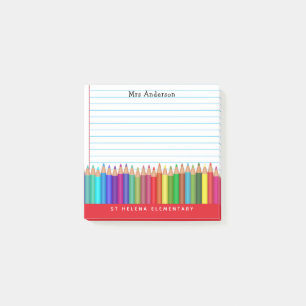 Post-it® Retour à l'école crayons Une note de l'enseignant