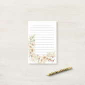 Post-it® Retour à l'école Floral (Sur un bureau)