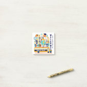 Post-it® Retour aux notes de texte personnalisées de l'écol (Sur un bureau)