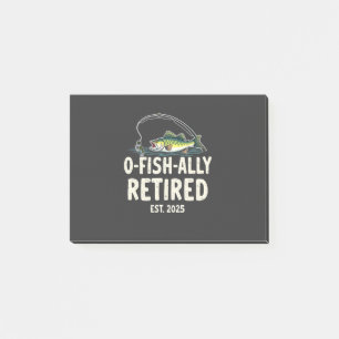 Post-it® Retraité Est. 2025 Retraite Fisher Papa