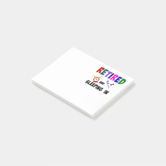 Post-it® Retraité et endormi (Incliné)