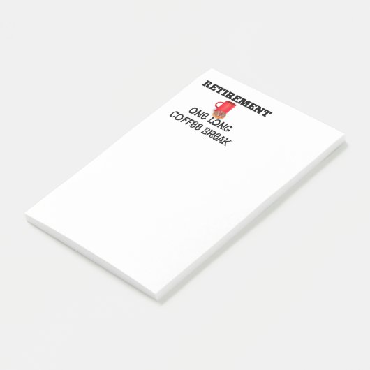 Post-it® Retraite - Une longue pause café (Incliné)