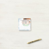 Post-it® Retriever d'or avec lunettes de soleil vertes (Sur un bureau)