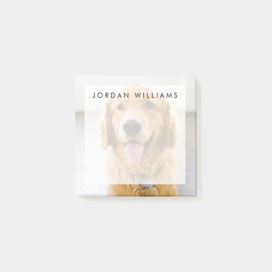 Post-it® Retriever d'or souriant (Devant)