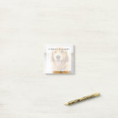 Post-it® Retriever d'or souriant (Sur un bureau)
