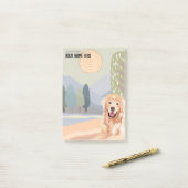 Post-it® RETRIEVER GOLDEN Notes collantes (Sur un bureau)