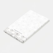 Post-it® Rétro arrière - plan floral (Incliné)