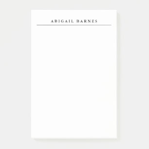 Post-it® Rétro classique minimaliste blanc professionnel