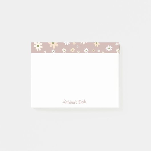 Post-it® Retro Daisy motif floral Personnalisé (Devant)