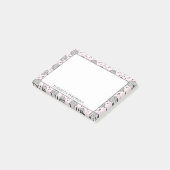 Post-it® Retro Disco Ball rose Motif fille (Incliné)