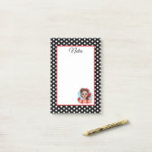 Post-it® Retro Girl (Sur un bureau)
