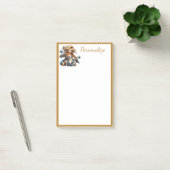 Post-it® Retro Glam Girl Motorcyle Gold Frontière Personnal (Bureau)