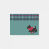 Post-it® Retro Holiday Scottish Terrier Post It Notes (Devant)