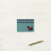 Post-it® Retro Holiday Scottish Terrier Post It Notes (Sur un bureau)