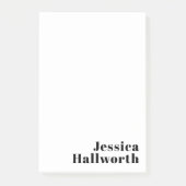 Post-it® Rétro Moderne Nom minimum ou Modèle d'entreprise (Devant)