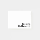 Post-it® Rétro Moderne Nom minimum ou Modèle d'entreprise (Devant)