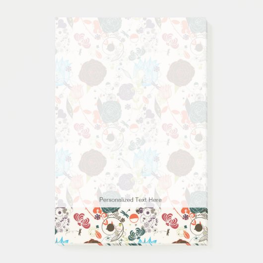 Post-it® Rétro motif floral 2 2 (Devant)