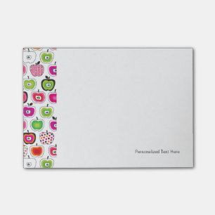 Post-it® Rétro motif mignon de pomme
