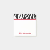 Post-it® Retro Office Zebra Teacher's Post It Notes Cadeau (Devant)