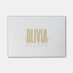 Post-it® Rétro or personnalisé d'Olivia d'affiche de film