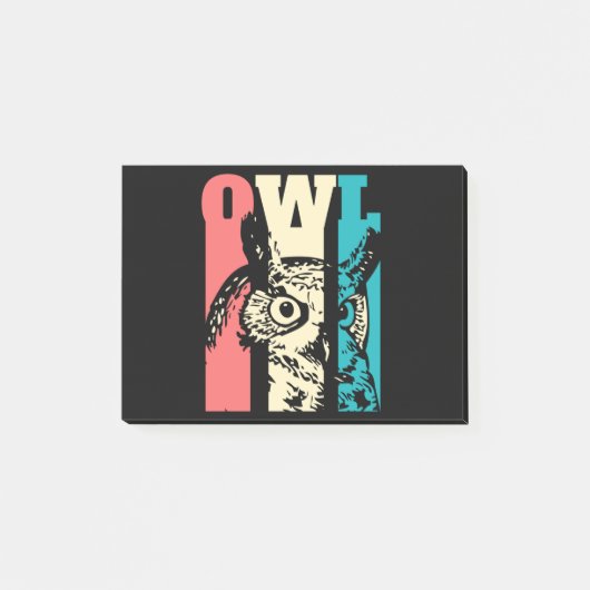 Post-it® Retro Owl (Devant)