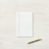 Post-it® Rétro papier rayé simple (Sur un bureau)