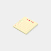 Post-it® Retro Red Cherry Bullet Point To Do List Yellow (Incliné)