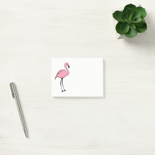 Post-it® Retro Rose Flamant rose Post It Notes Cadeau (Bureau)