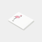 Post-it® Retro Rose Flamant rose Post It Notes Cadeau (Incliné)