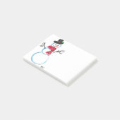 Post-it® Retro Snowman Noël hiver Vintages vacances (Incliné)