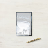 Post-it® Retro Space Travel Poster-Nwarf Planet Ceres. (Sur un bureau)