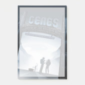 Post-it® Retro Space Travel Poster-Nwarf Planet Ceres. (Devant)