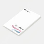 Post-it® Retro Typographie Infirmière inscrite Notes (Incliné)