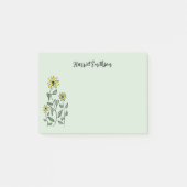 Post-it® Retro Wildflowers Personalized Sage Botanical (Devant)