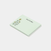 Post-it® Retro Wildflowers Personalized Sage Botanical (Incliné)