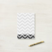 Post-it® Rétro zigzag Chevron de motif (Sur un bureau)