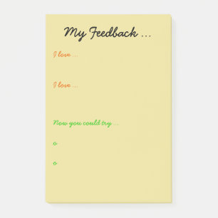 Post-it® Rétroaction de professeur ou d'étudiant