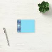 Post-it® Rêve de fleur abstraite fractale violet bleu Art (Bureau)