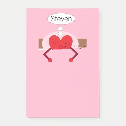 Post-it® Rêves de coeur teintes rose (Devant)