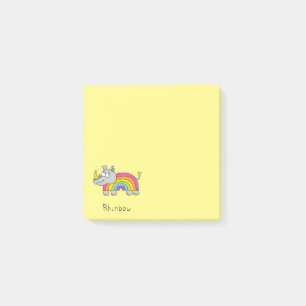 Post-it® Rhinbow Rhino Rainbow Notes jaune