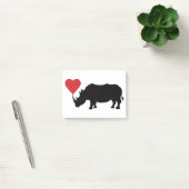 Post-it® Rhino-noir-avec-coeur (Bureau)