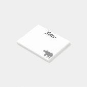 Post-it® Rhinoceros d'Afrique (Incliné)