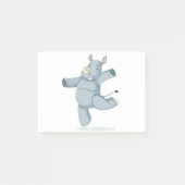 Post-it® Rhinocéros mignon de danse (Devant)